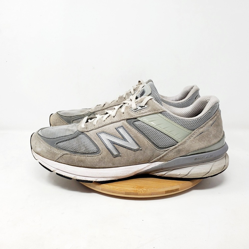 New Balance Shoes Men 12 990 v5 Grey Sneaker Athletic Running Walking USA WORN